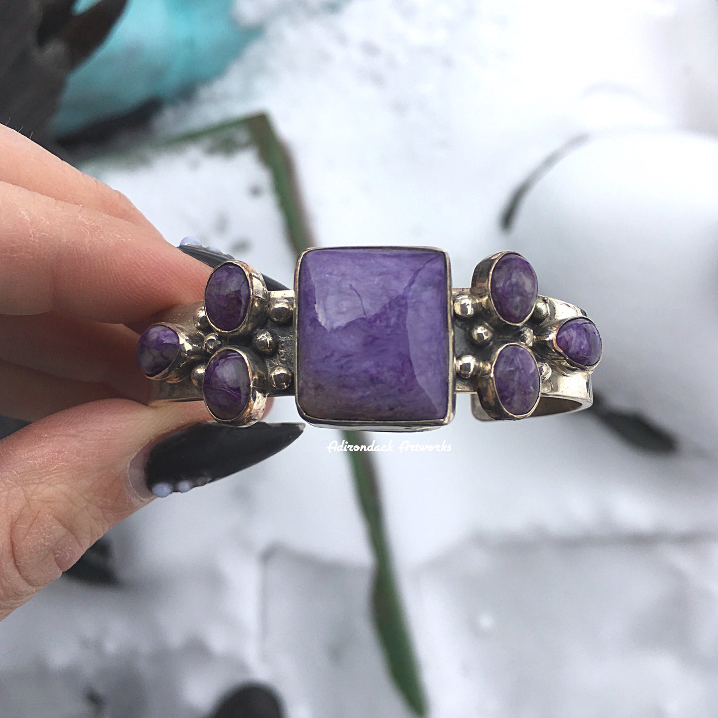 Charoite Cuff Bracelet
