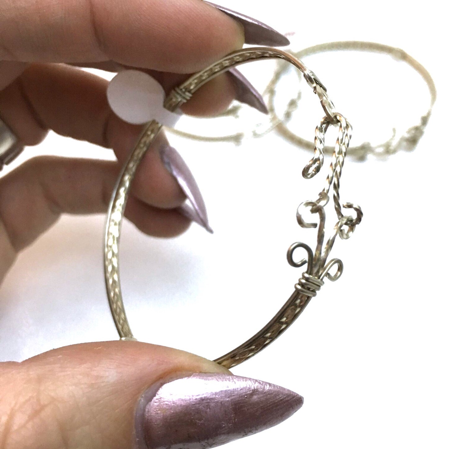 Wire Wrapped Bangle Bracelet