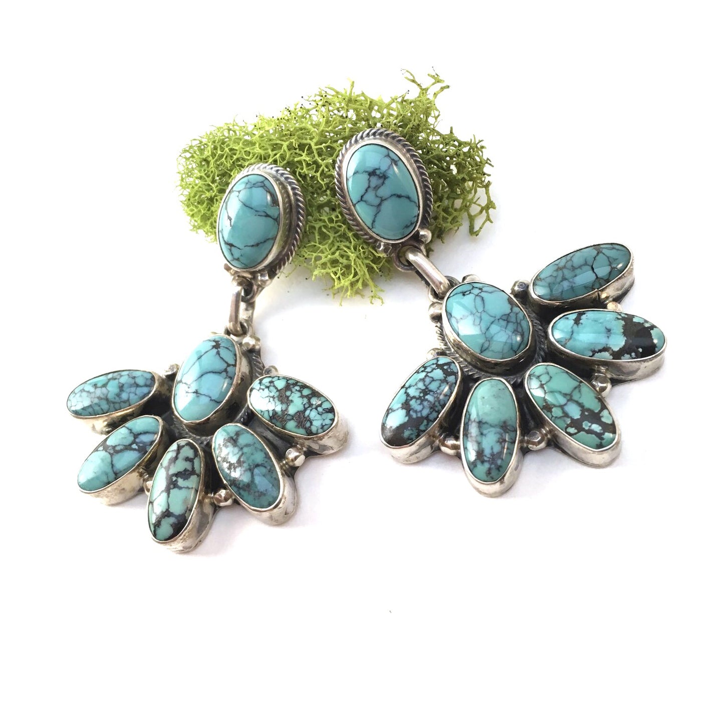 Kingman Turquoise Statement Earrings