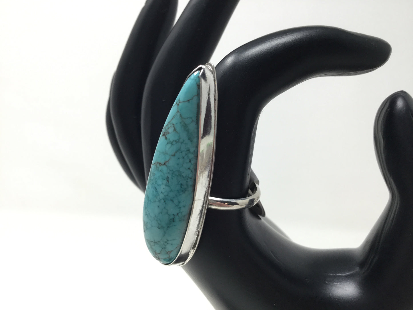 Chinese Turquoise Ring, size 9