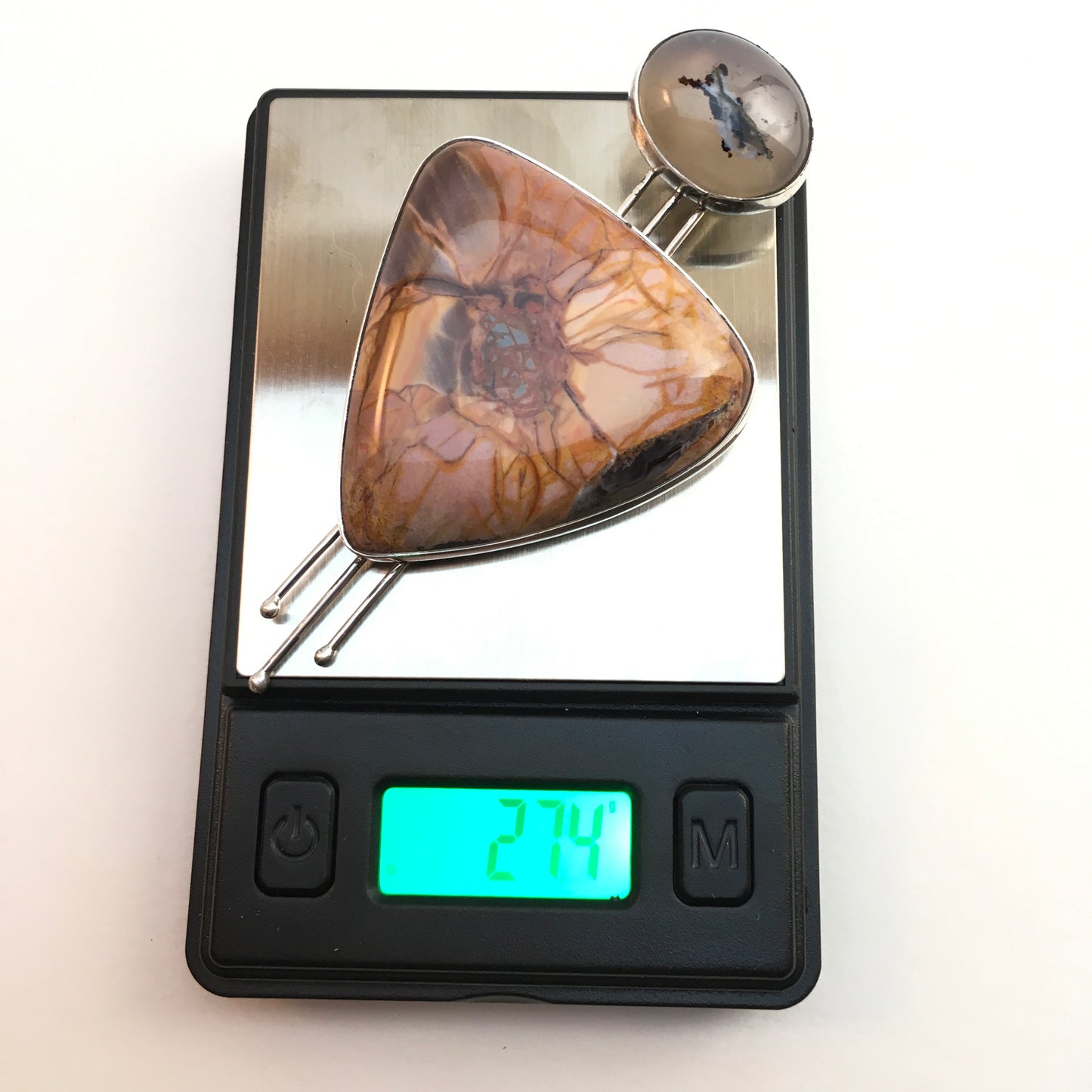 Mariposa Jasper Pendant
