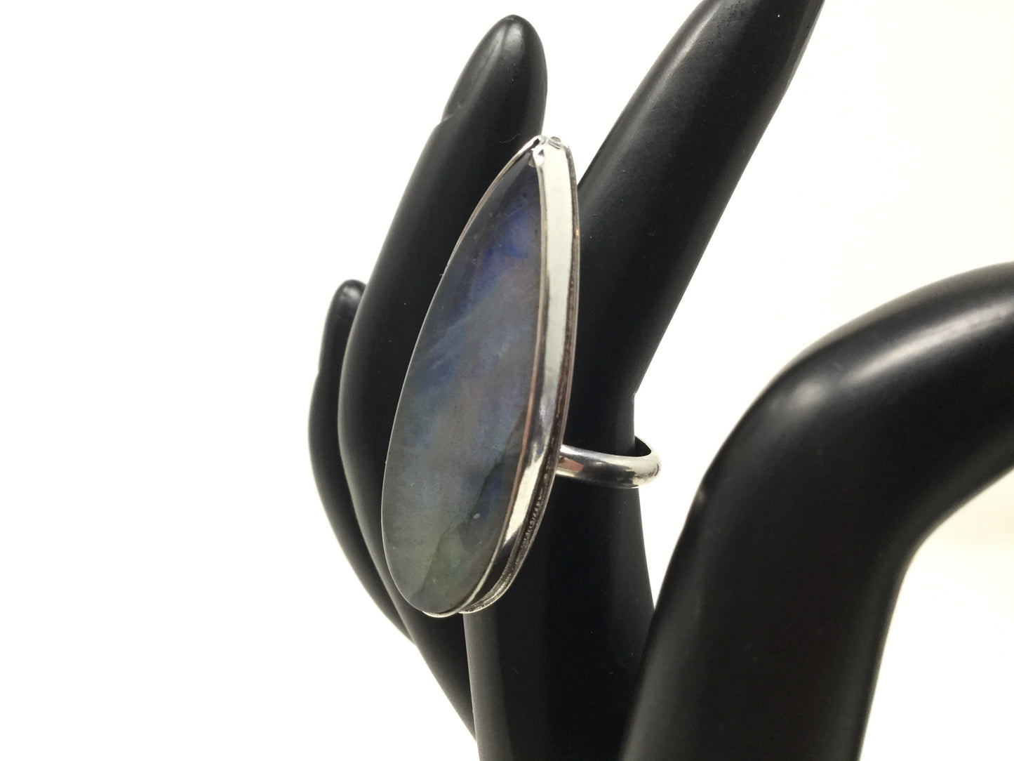 Labradorite Talon Ring, size 6