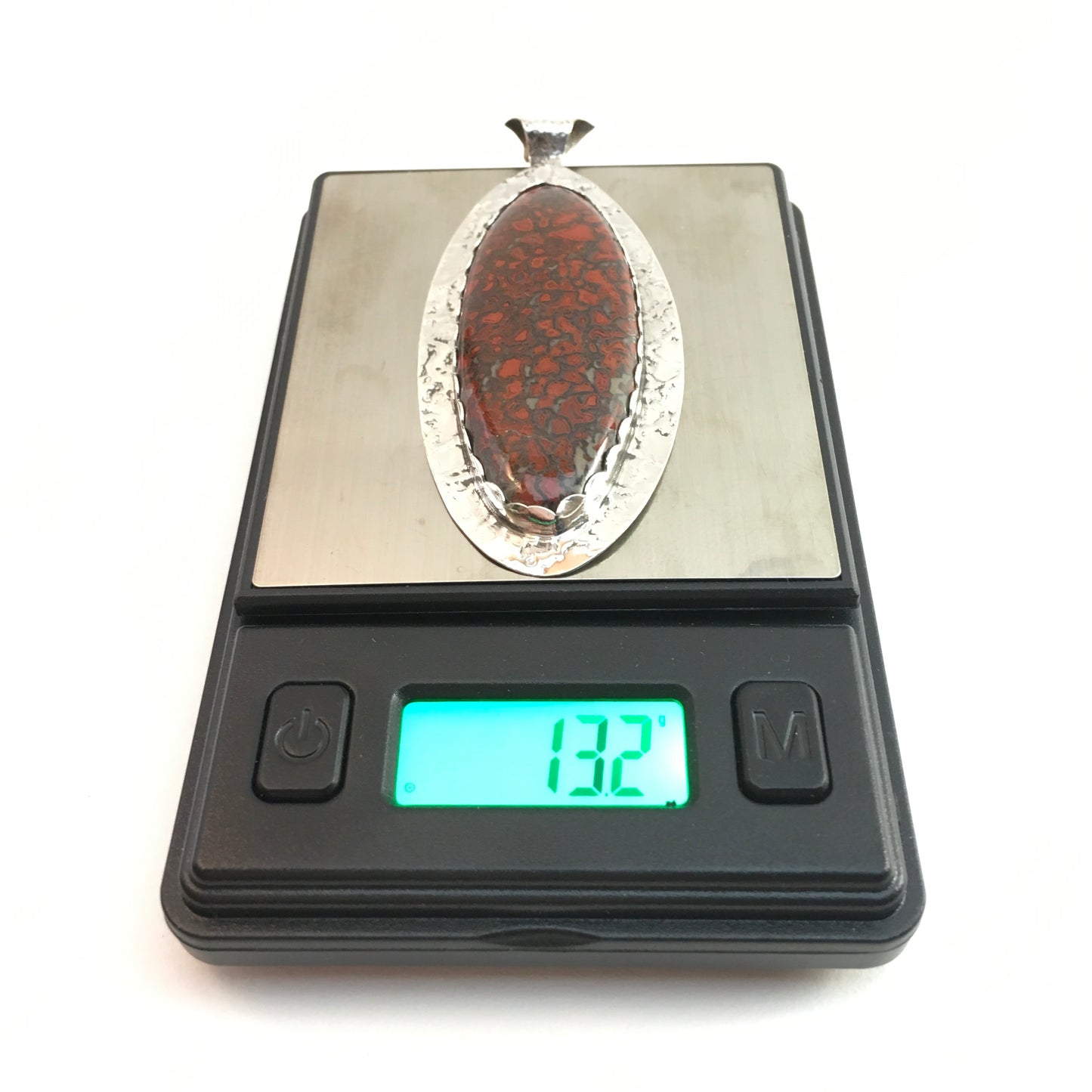 Agatized Dinosaur Bone Pendant