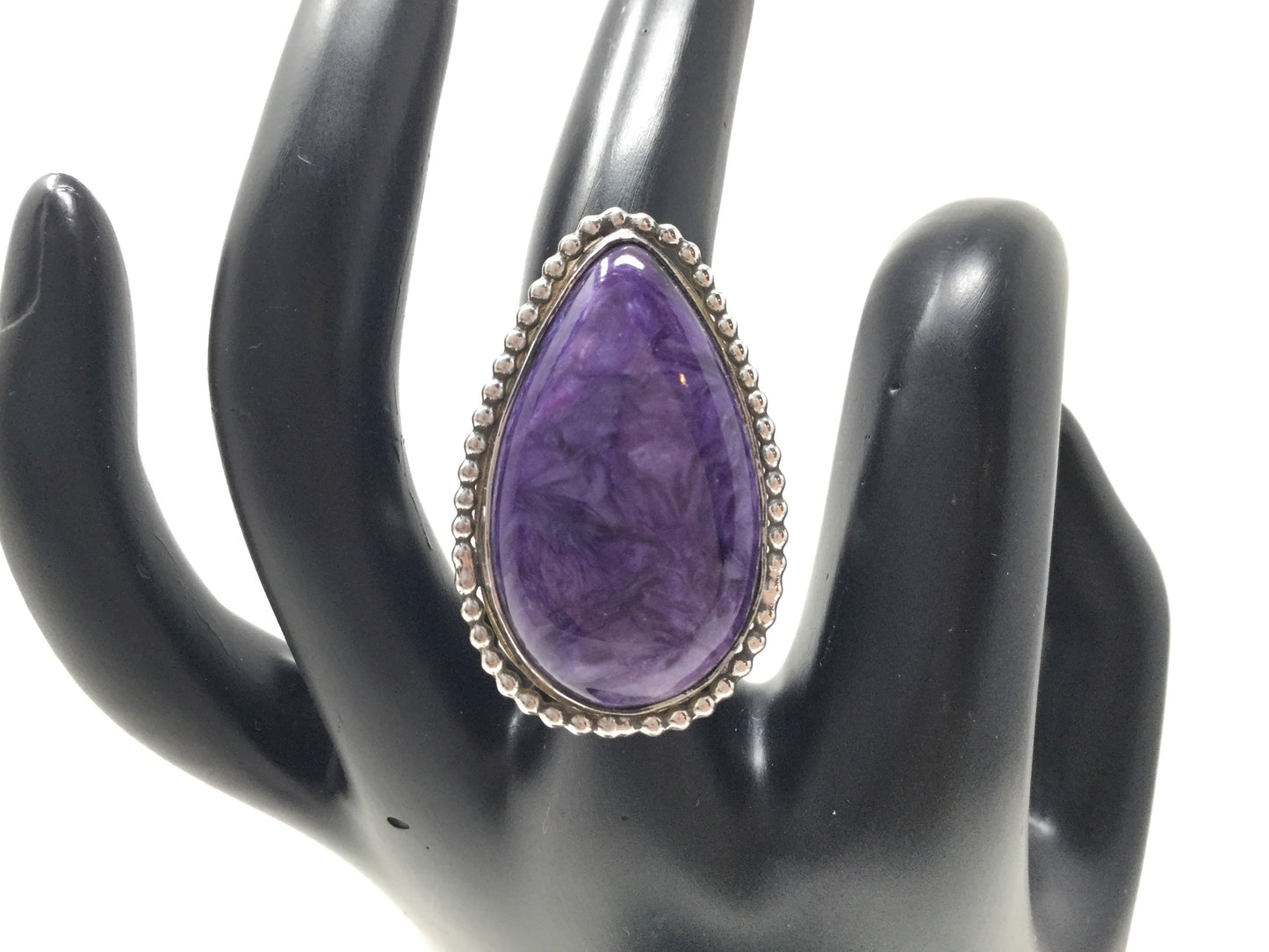 Grade AA Charoite Ring, size 7