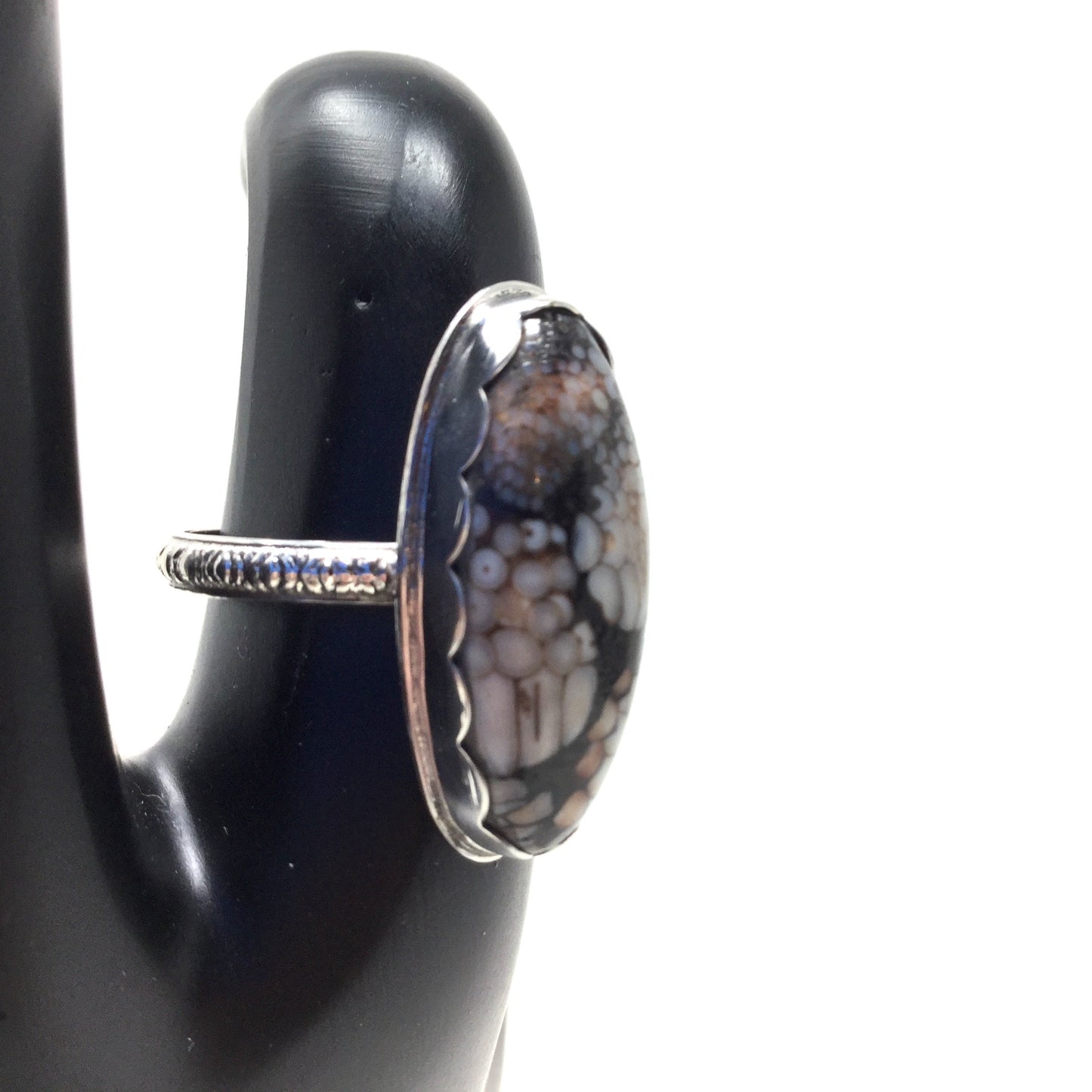 Rattlesnake Coral Ring, size 6