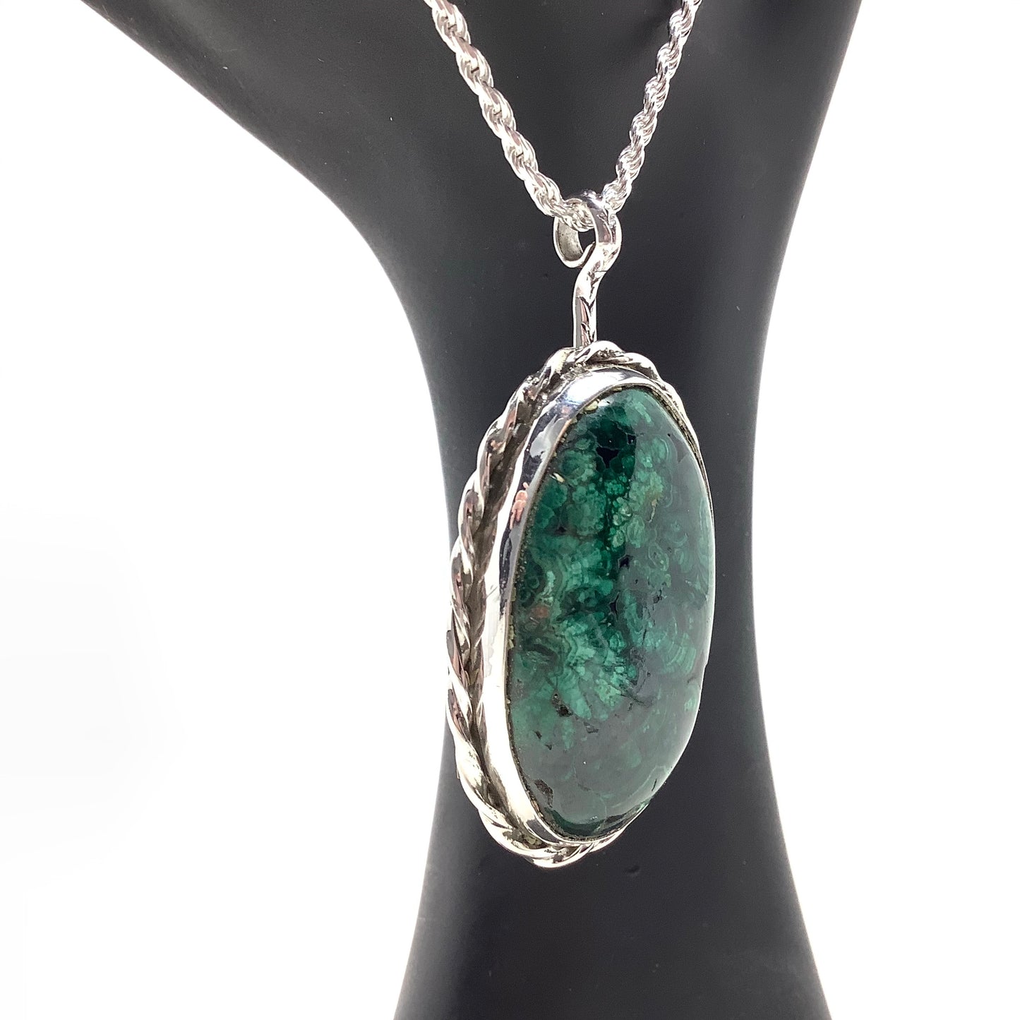 Fern Malachite Pendant