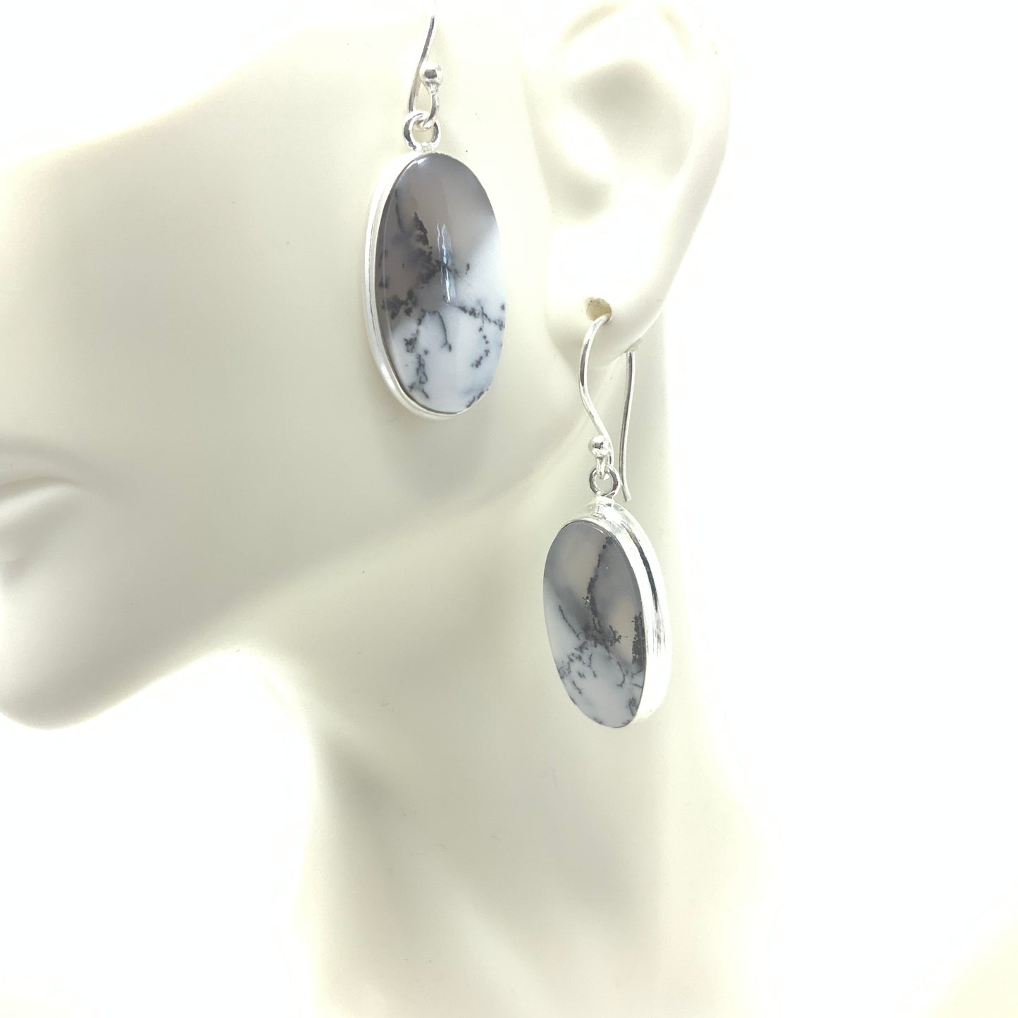 Dendrite Opal Earrings