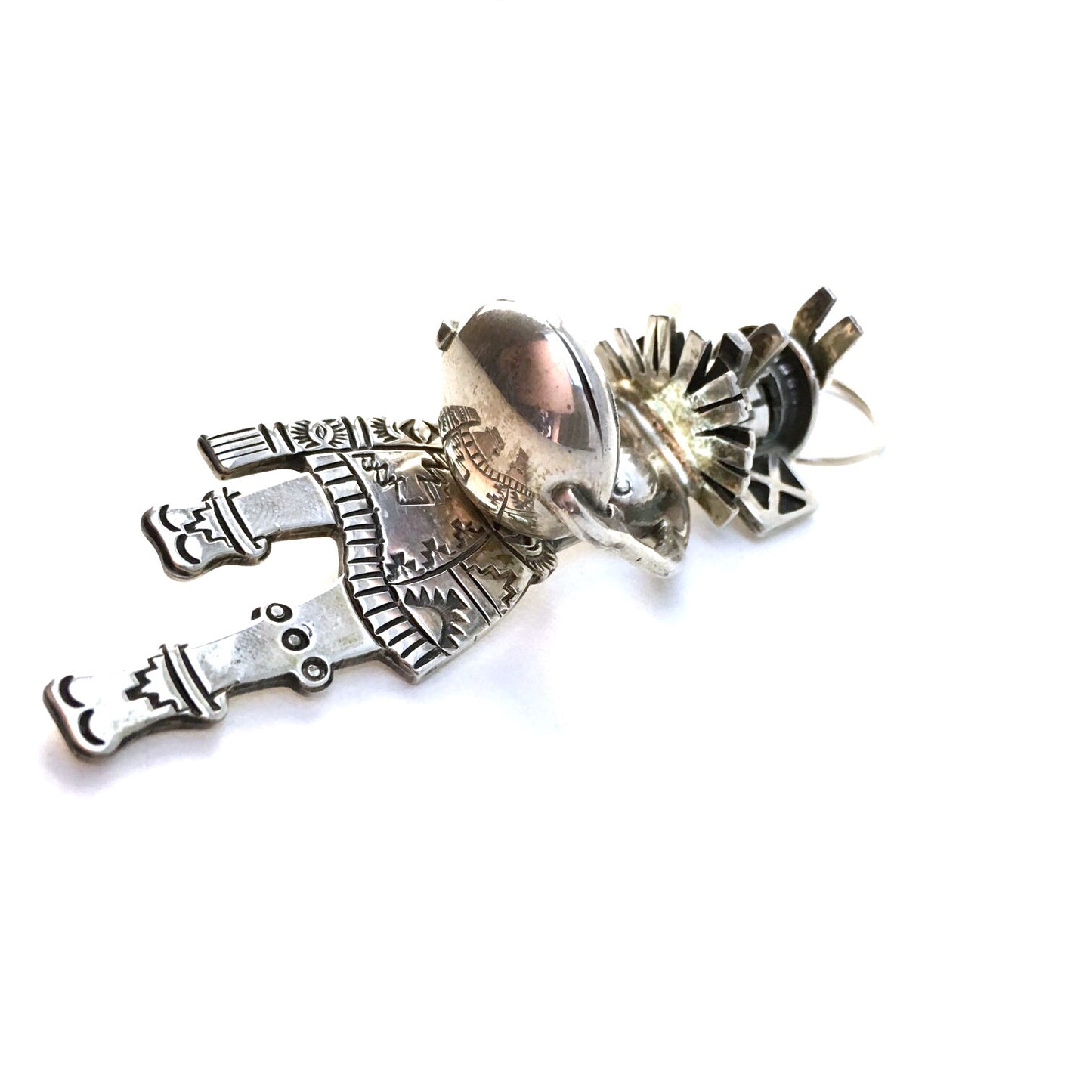 Rare OOAK Hopi Signed Kachina Pendant/Pin