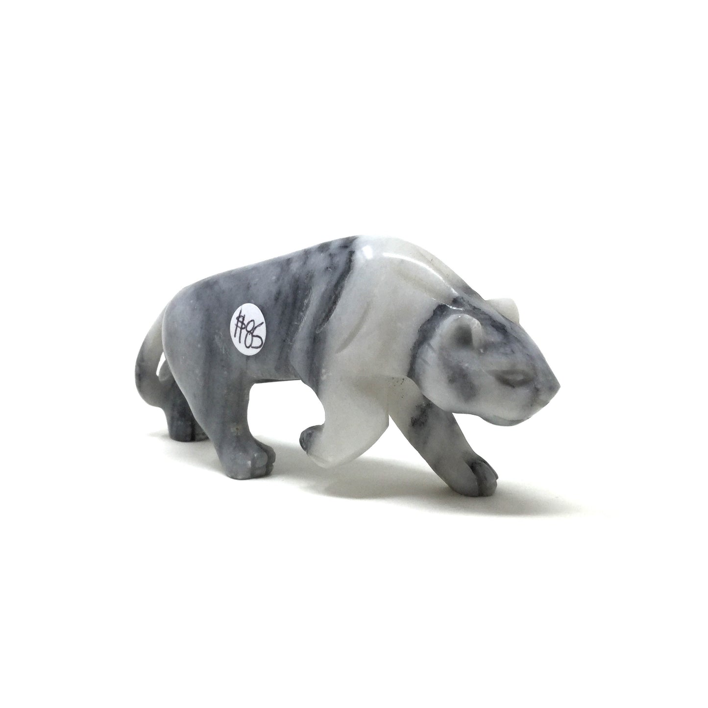 Carved Marble Panther