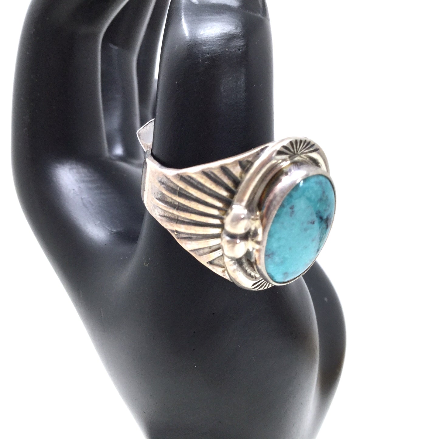 Chinese Turquoise Ring, size 12