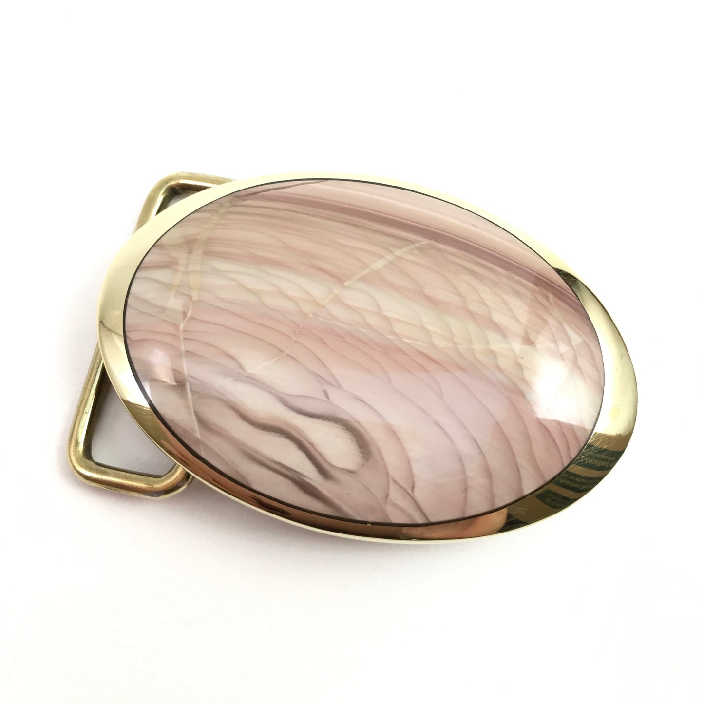 Jasper and Cast Brass Belt Buckle