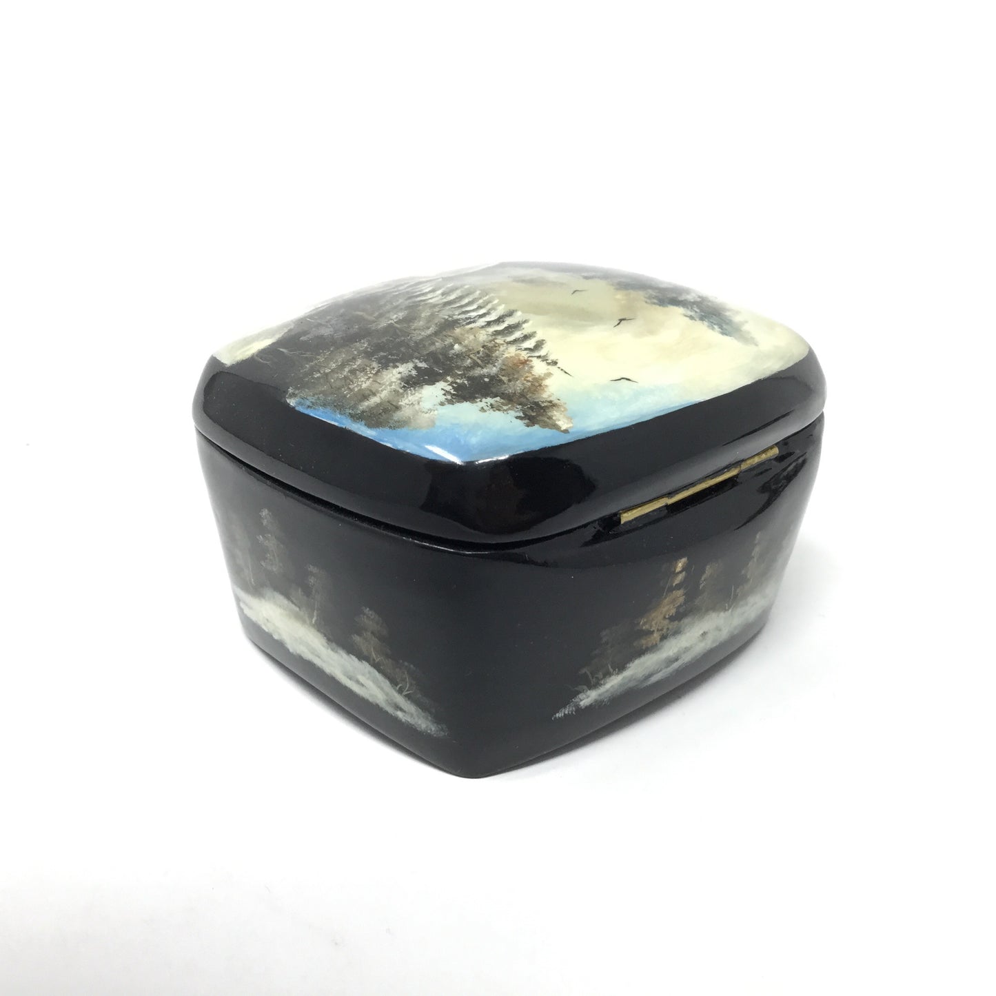 Lacquered Winter Themed Box