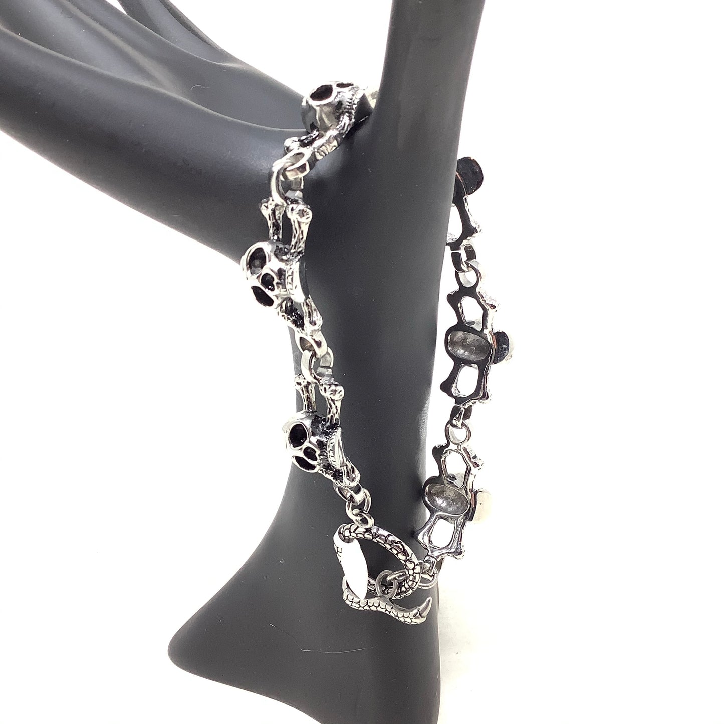 Stainless Steel Skull Tennis Bracelet