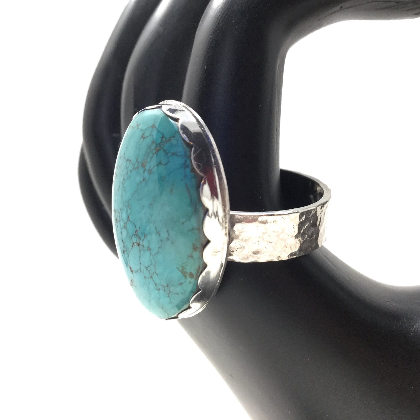 Chinese Turquoise Ring, size 14