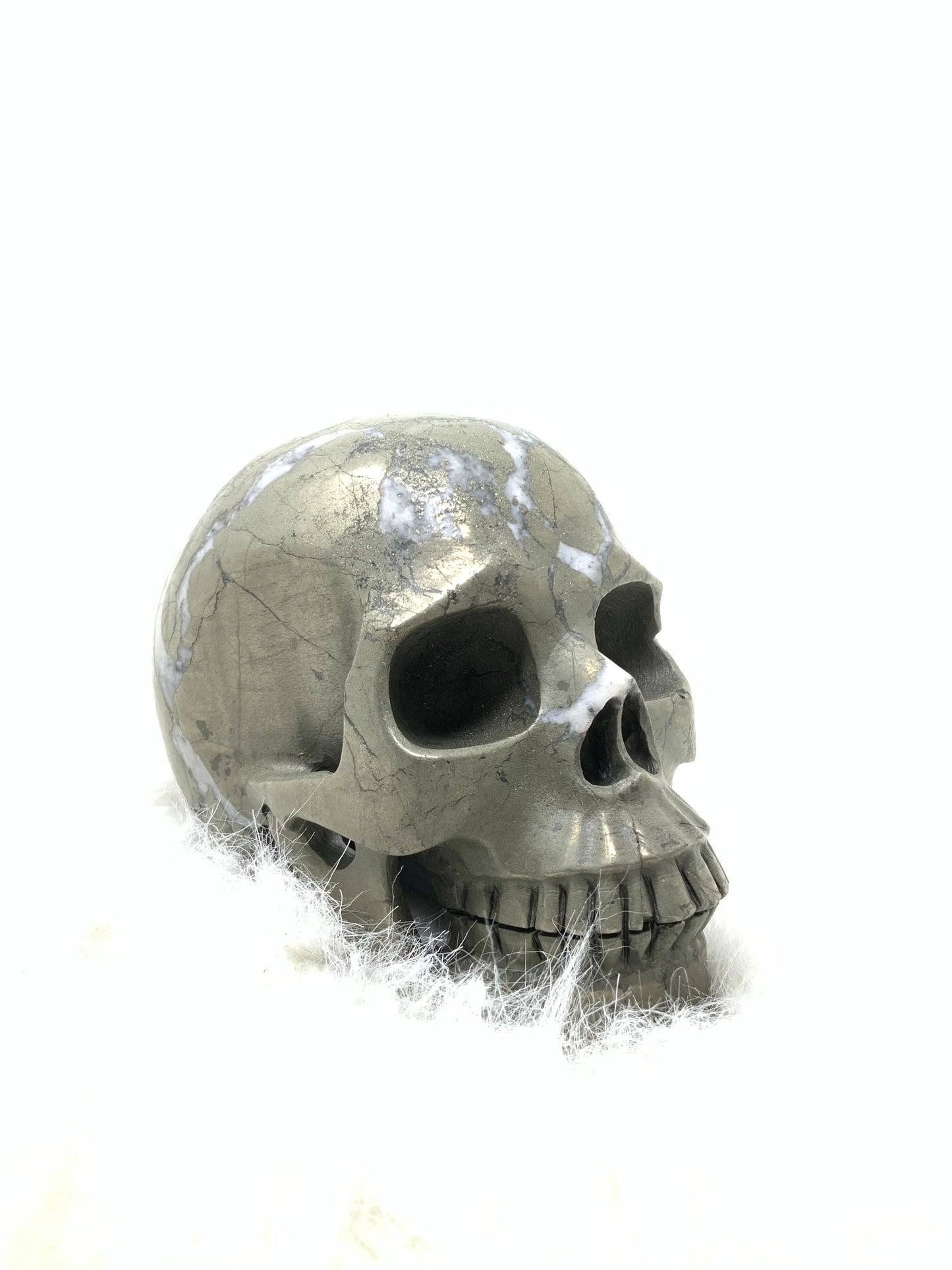 Very Heavy Pyrite Skull