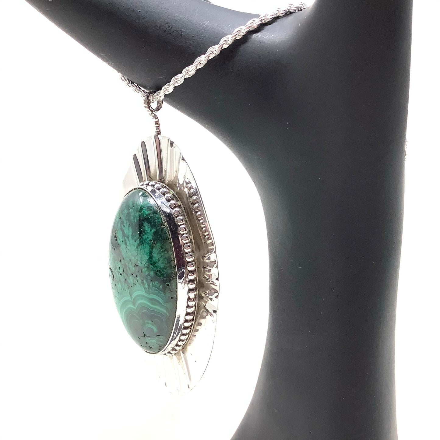 Fern Malachite Pendant
