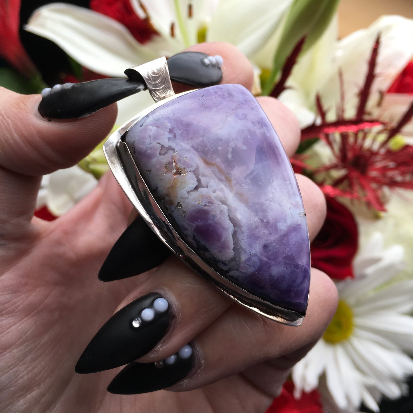 Purple Opaline Pendant