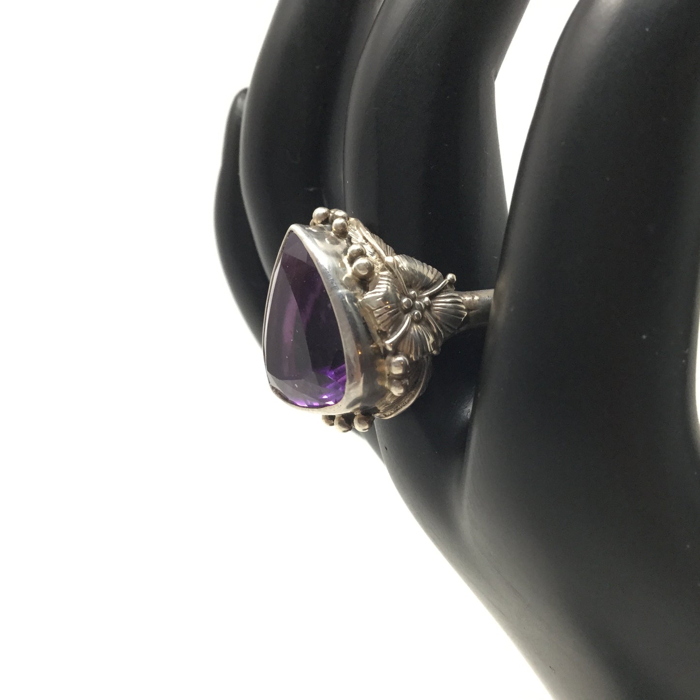 Large Natural Amethyst Ring, size 8