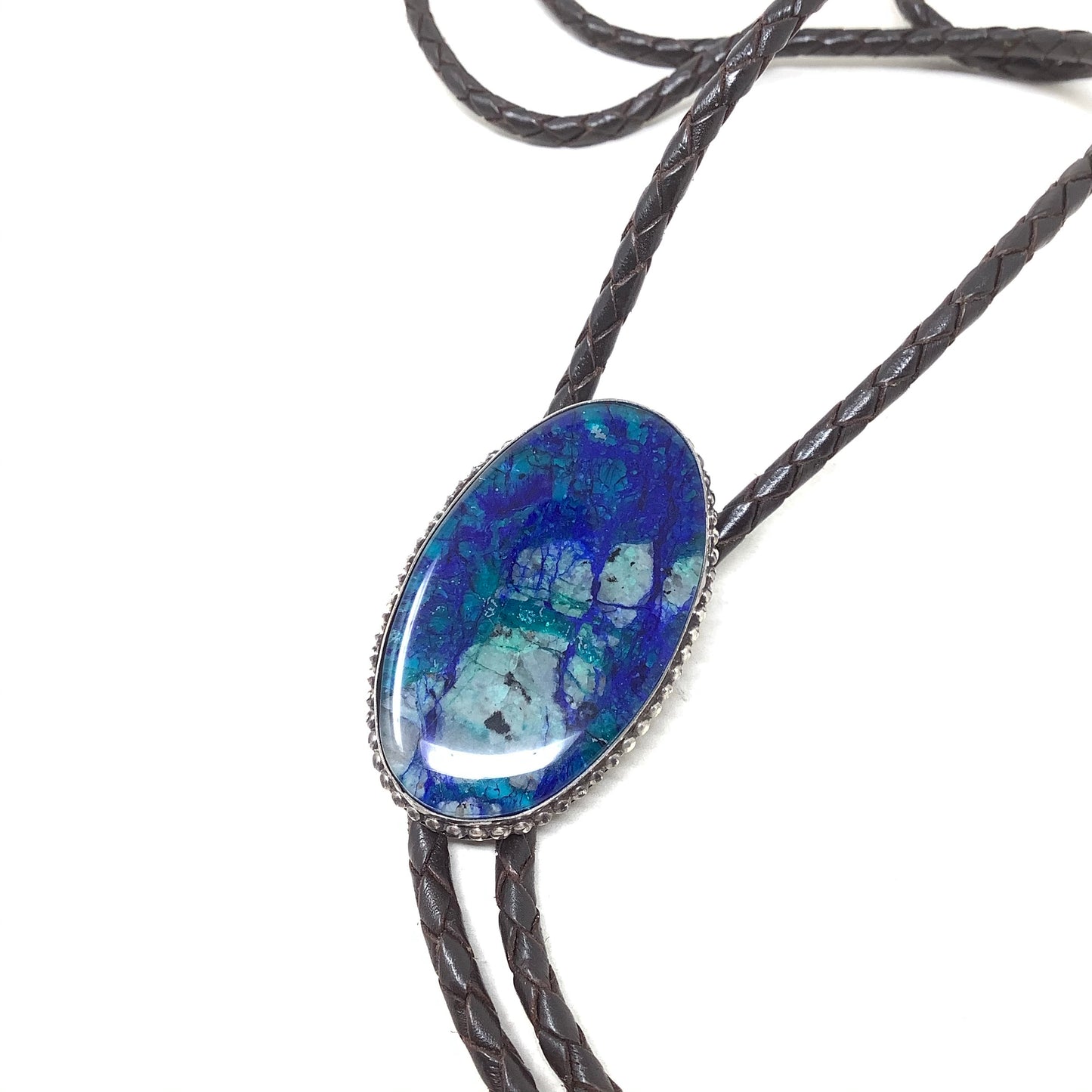 Azurite Malachite Bolo Tie
