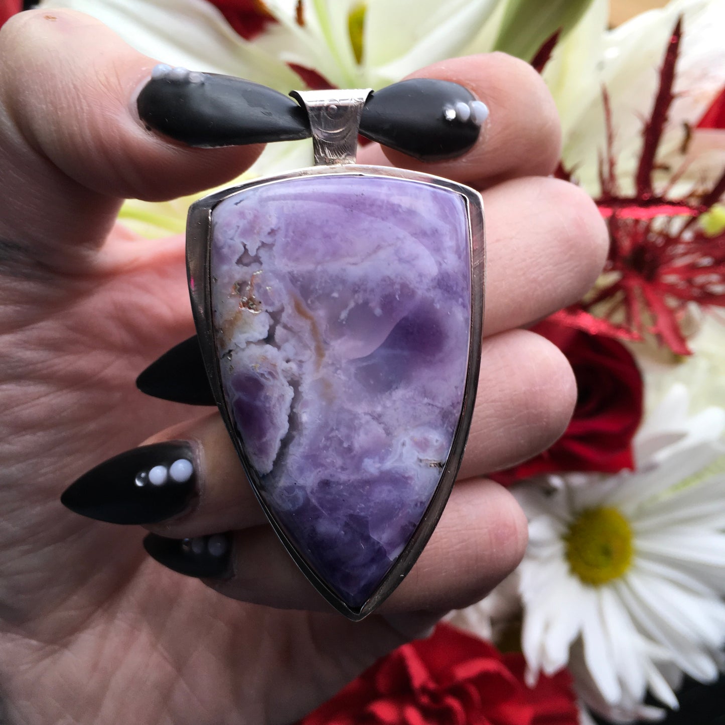 Purple Opaline Pendant