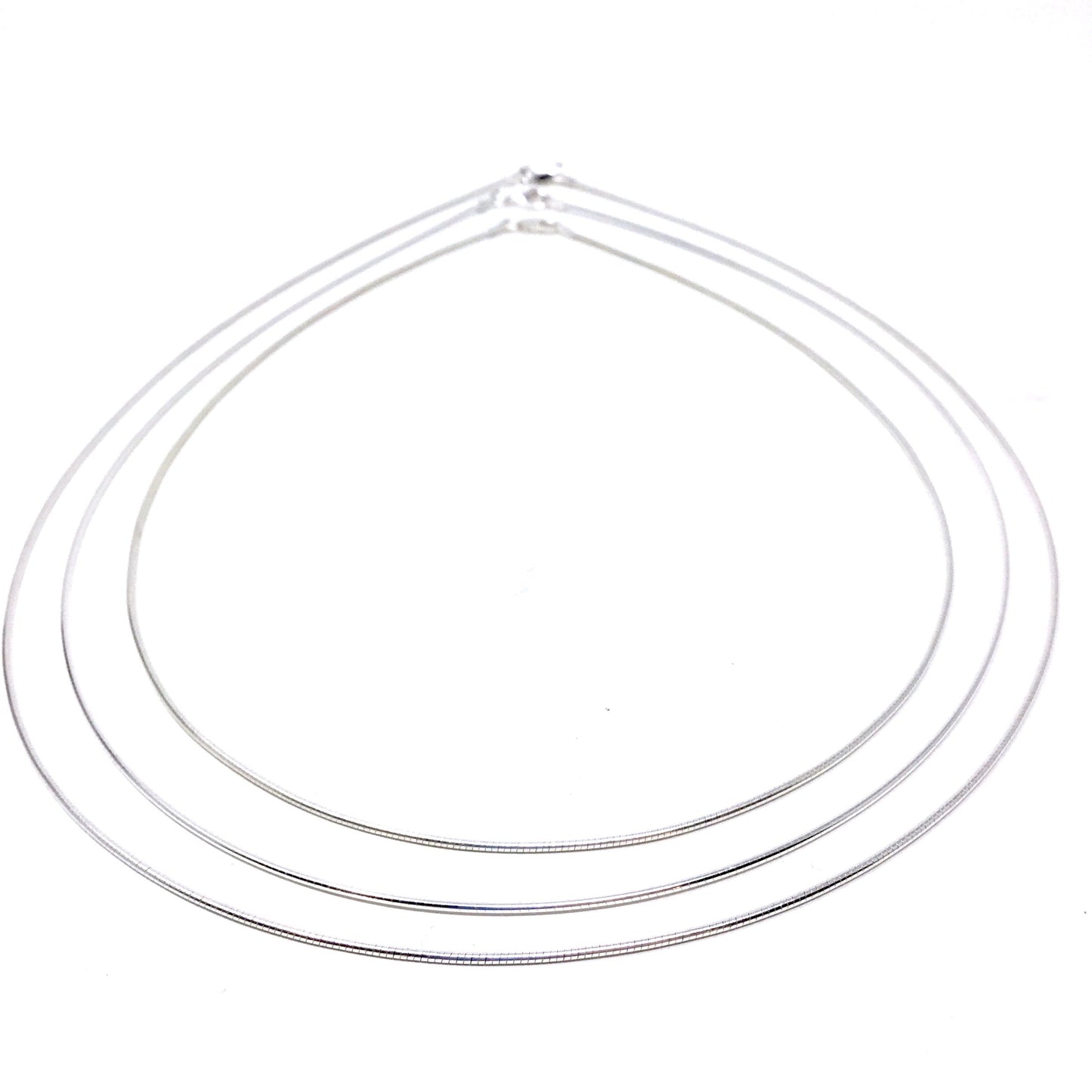 Sterling Silver Omega Collar Chain