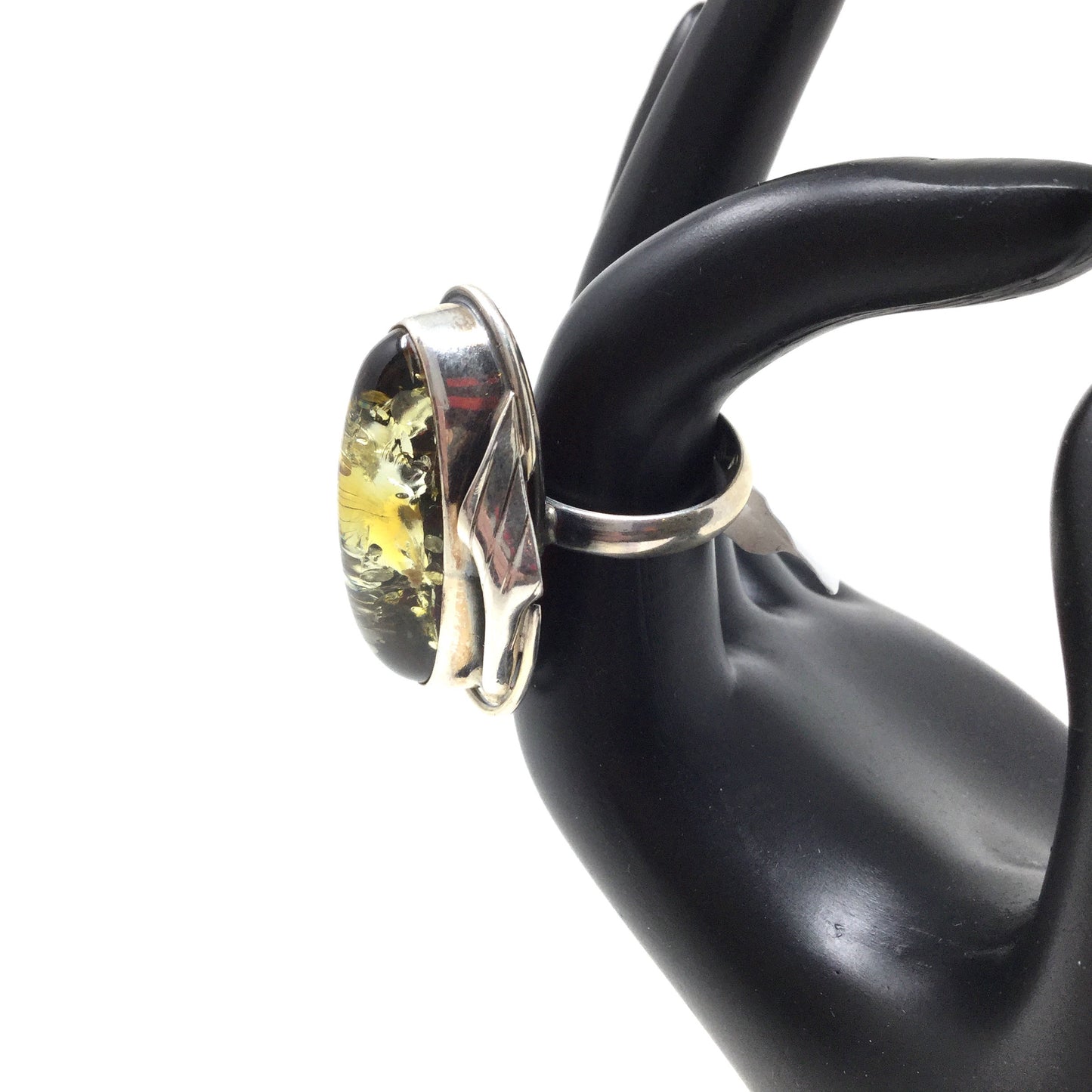 Baltic Amber Ring, size 7