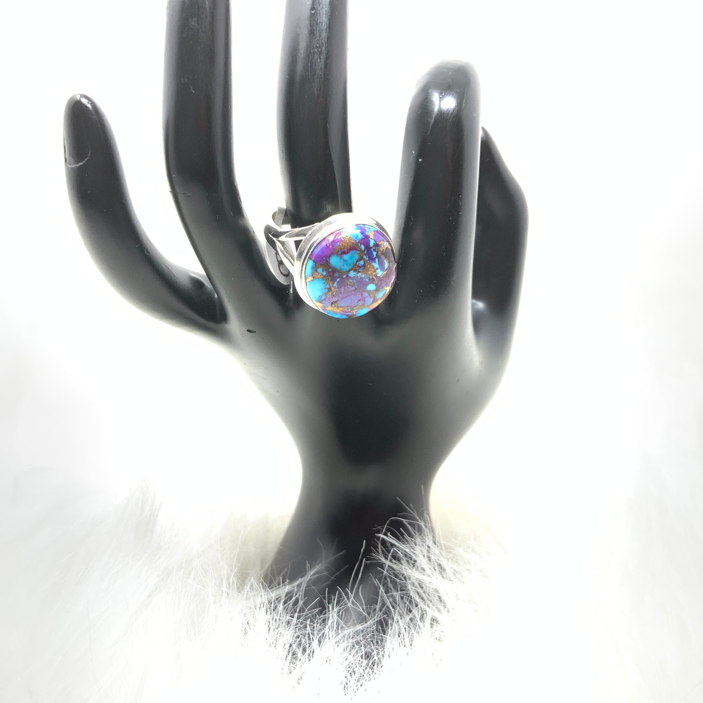 Purple Mojave Turquoise Ring, size 11