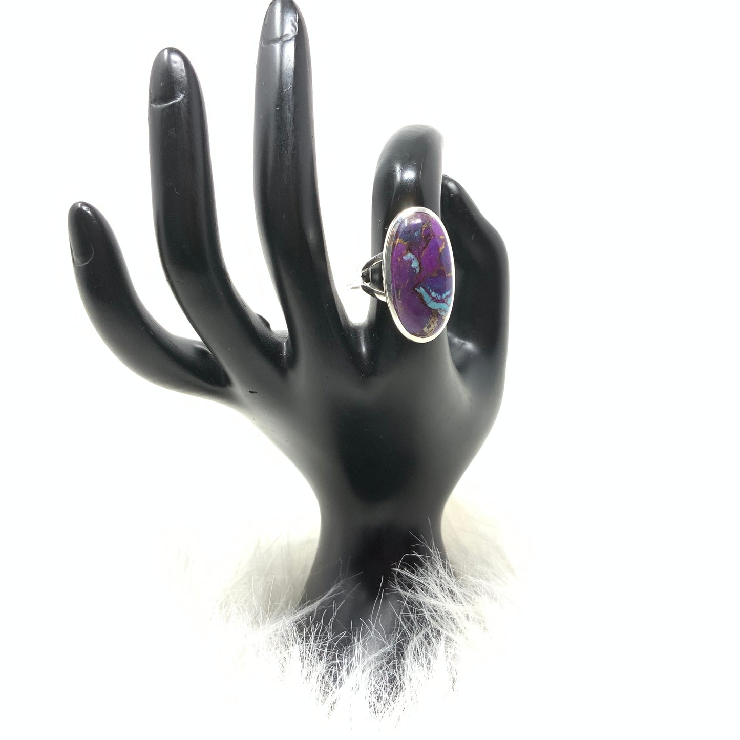 Purple Mojave Turquoise Ring, size 7