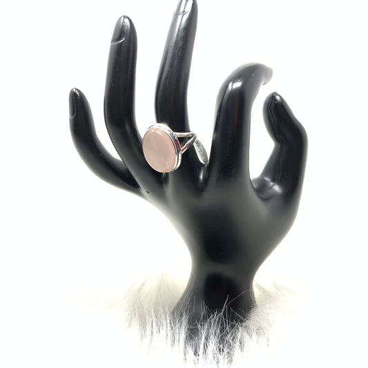Rose Quartz Ring, size 7