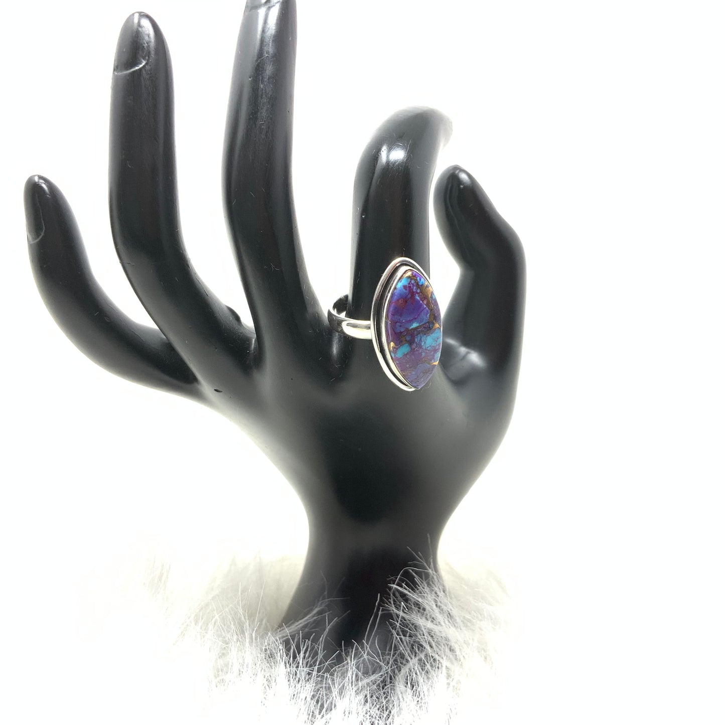 Purple Mojave Turquoise Ring, size 9