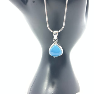 Blue Chalcedony Pendant