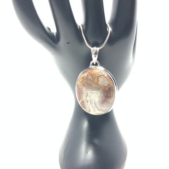 Crazy Lace Agate Pendant