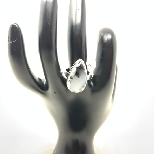 Dendrite Opal Ring, size 8