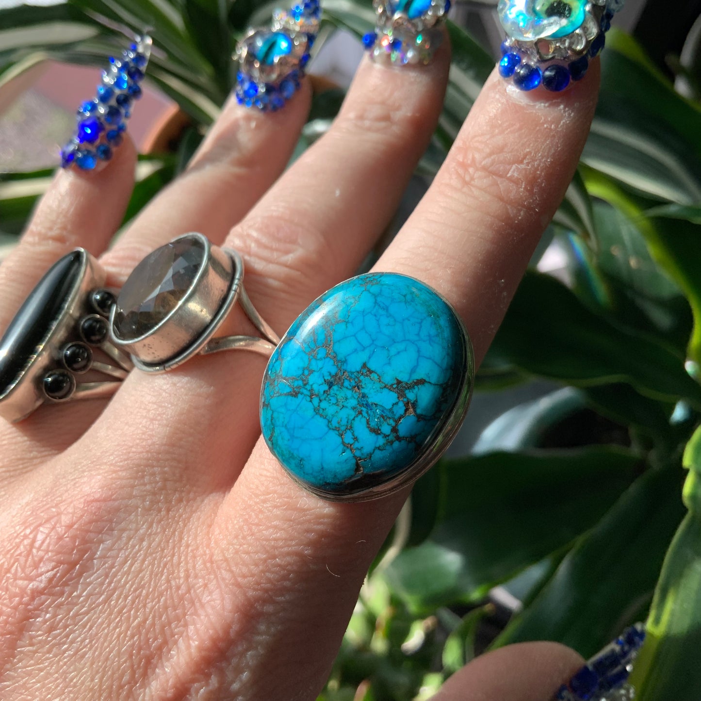 Kingman Turquoise Ring, size 10