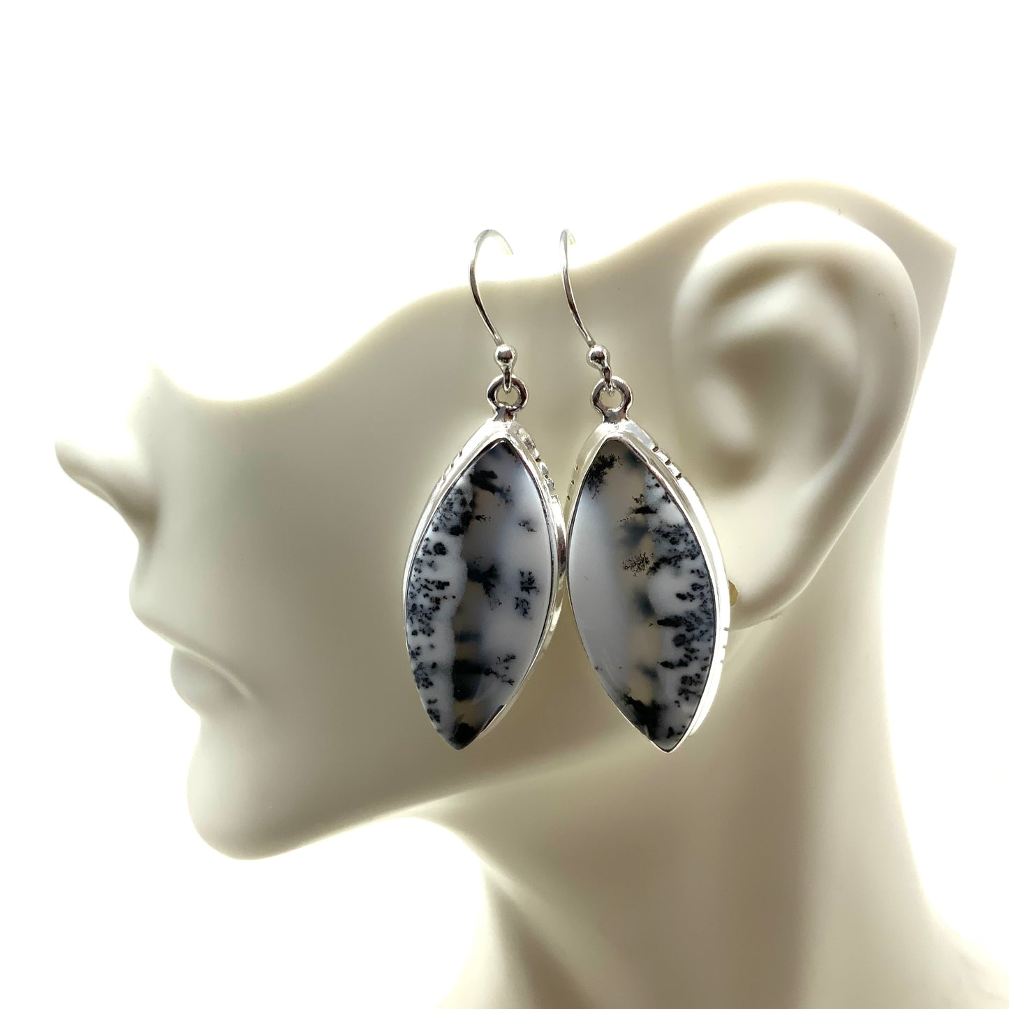 Dendrite Opal Earrings