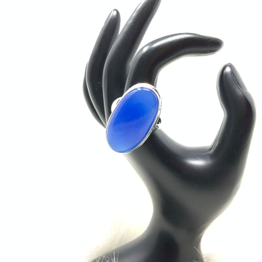 Blue Chalcedony Ring, size 11