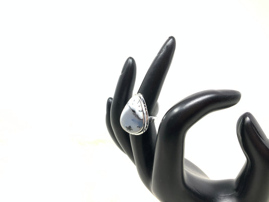 Dendrite Opal Ring, size 5