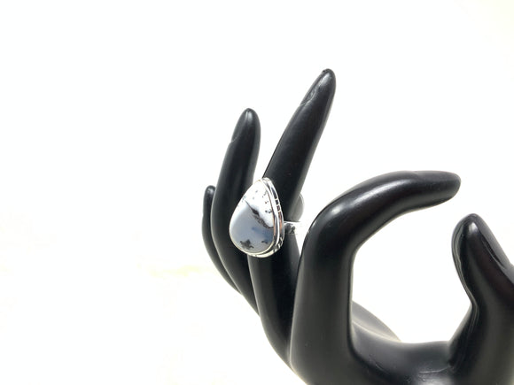Dendrite Opal Ring, size 5