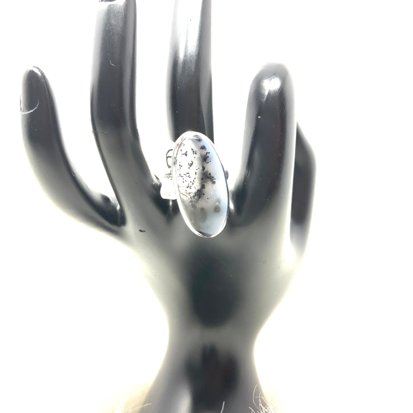 Dendrite Opal Ring, size 8