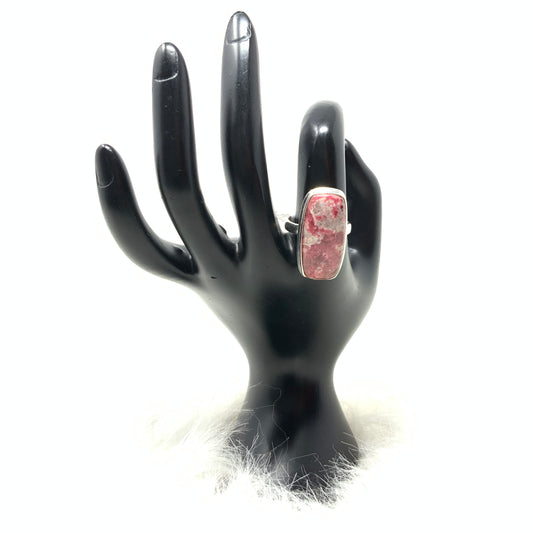 Thulite Ring, size 8.5