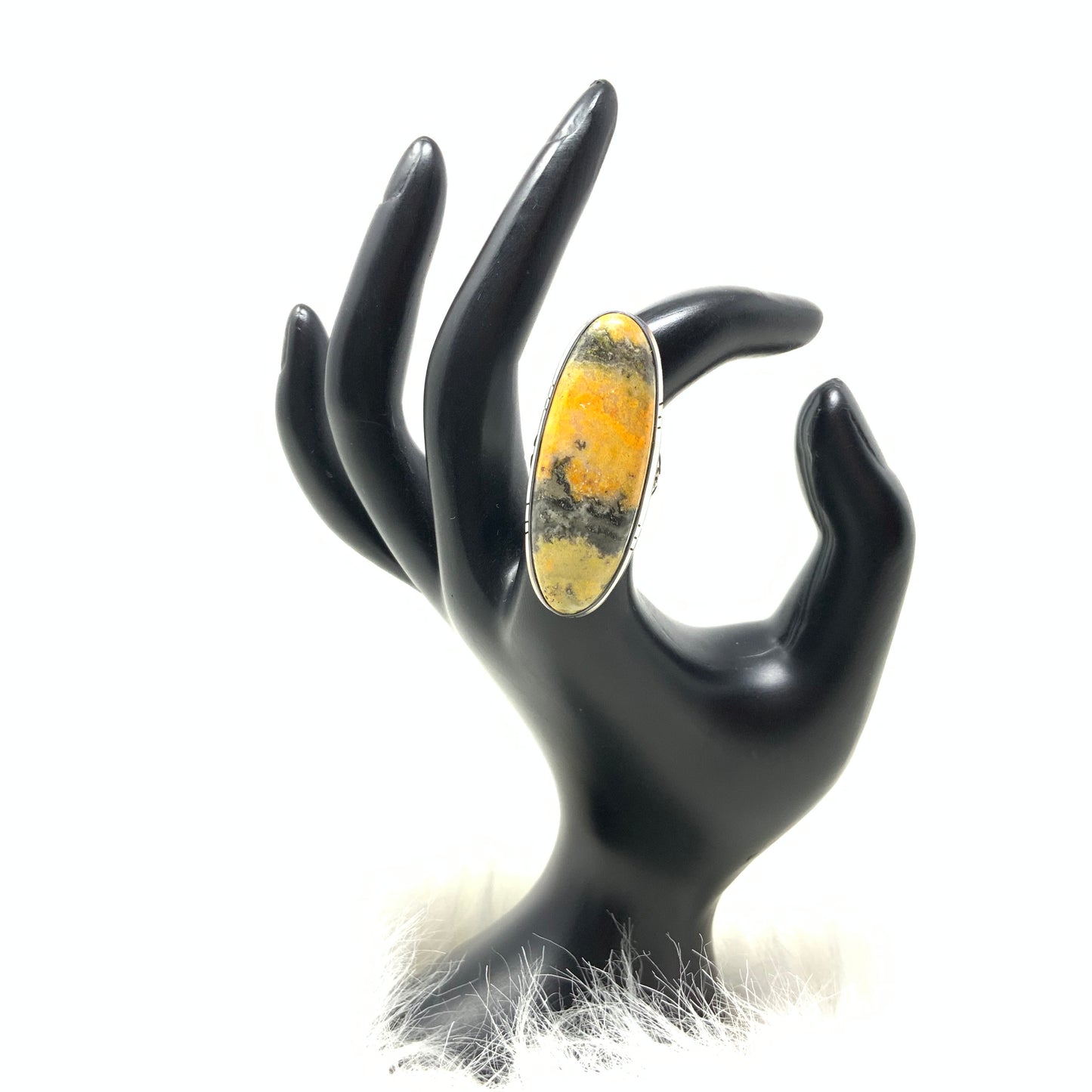 Bumblebee Jasper Ring, size 5