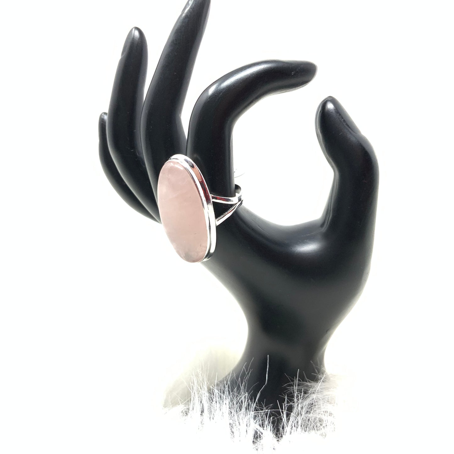 Rose Quartz Ring, size 10