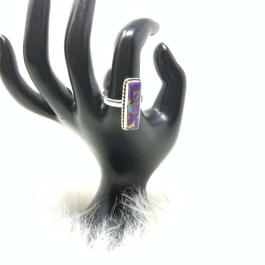 Purple Mojave Turquoise Ring, size 10