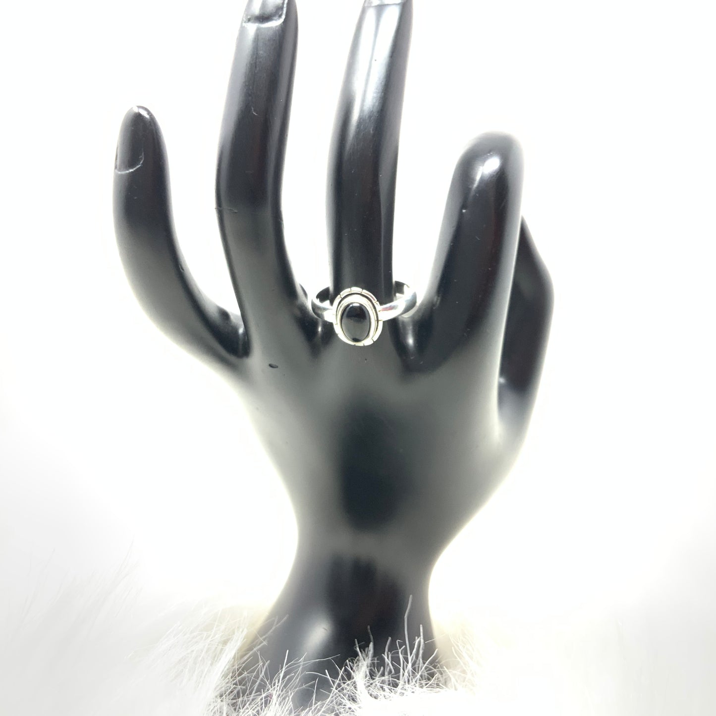 Black Onyx Ring, size 8