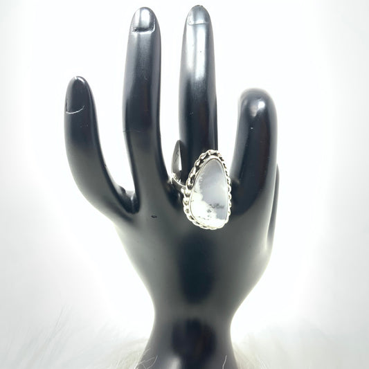 Dendrite Opal Ring, size 9