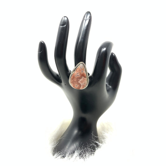 Crazy Lace Agate Ring, size 9