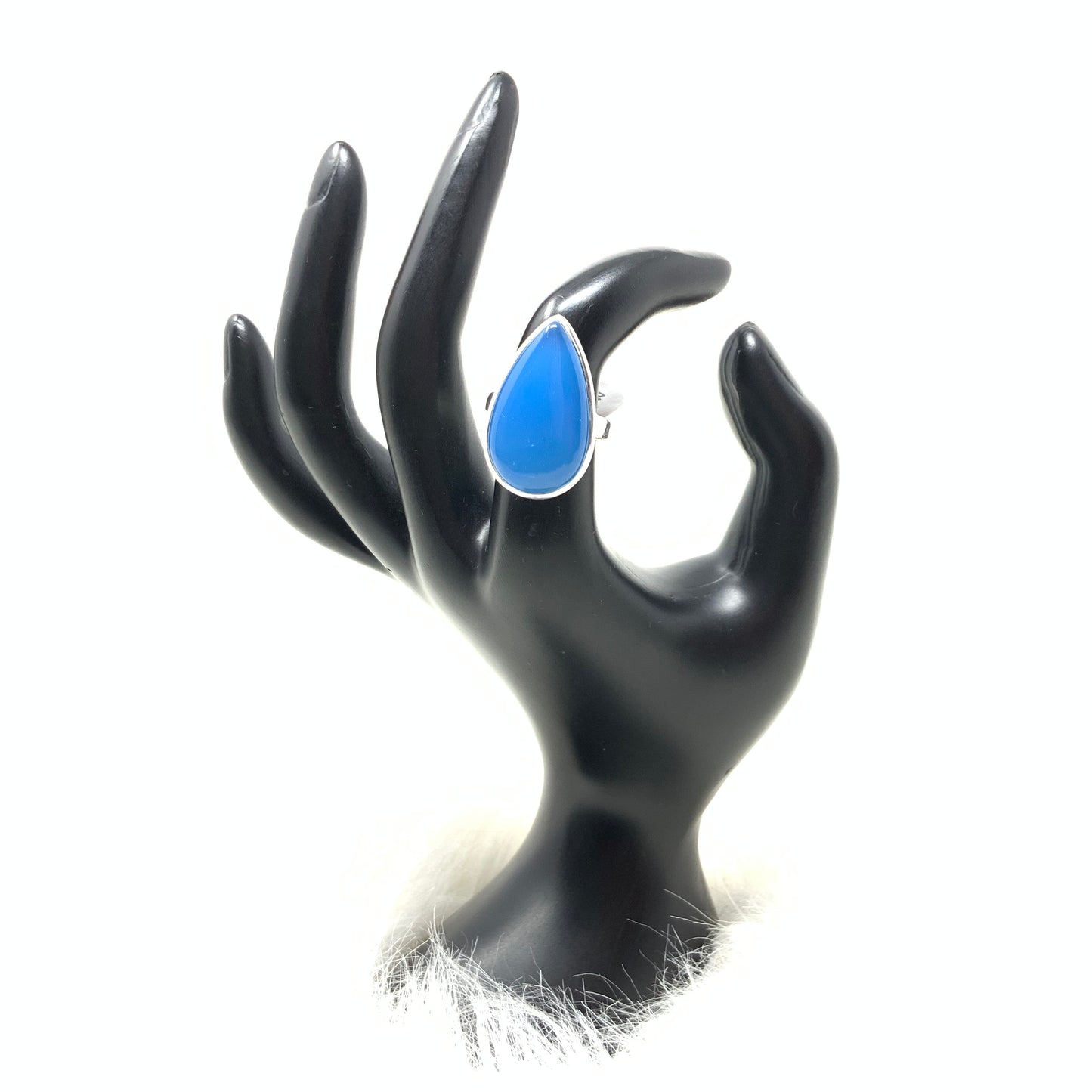 Blue Chalcedony Ring, size 7