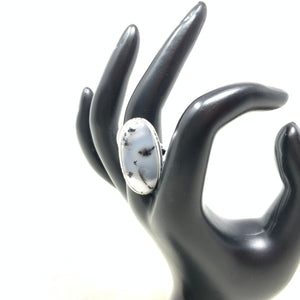 Dendrite Opal Ring, size 6