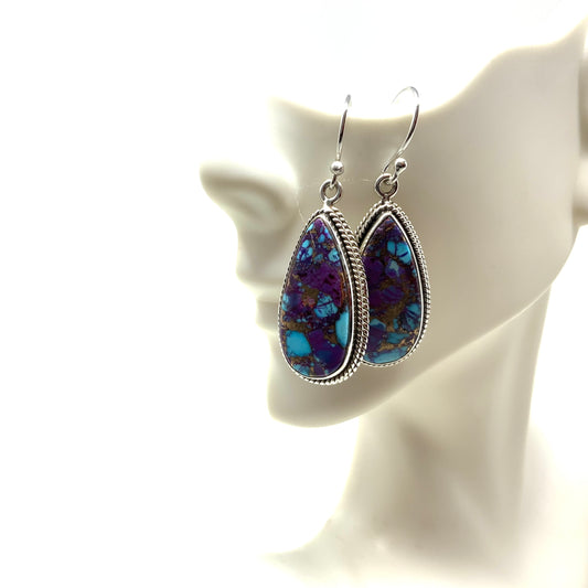 Purple Mojave Turquoise Earrings