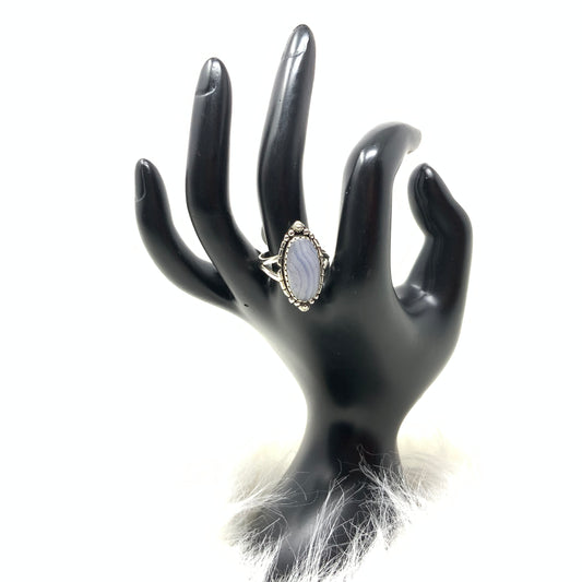 Blue Lace Agate Ring, size 9